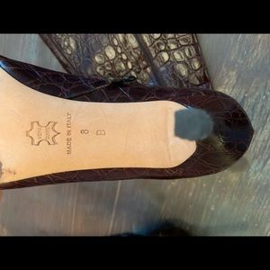 Ellen Tracy espresso leather boots size 8